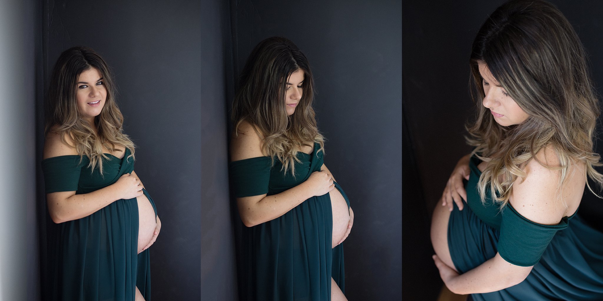 Jennifer Blaak Photography, Hamilton Maternity Photographer, Green maternity Dress