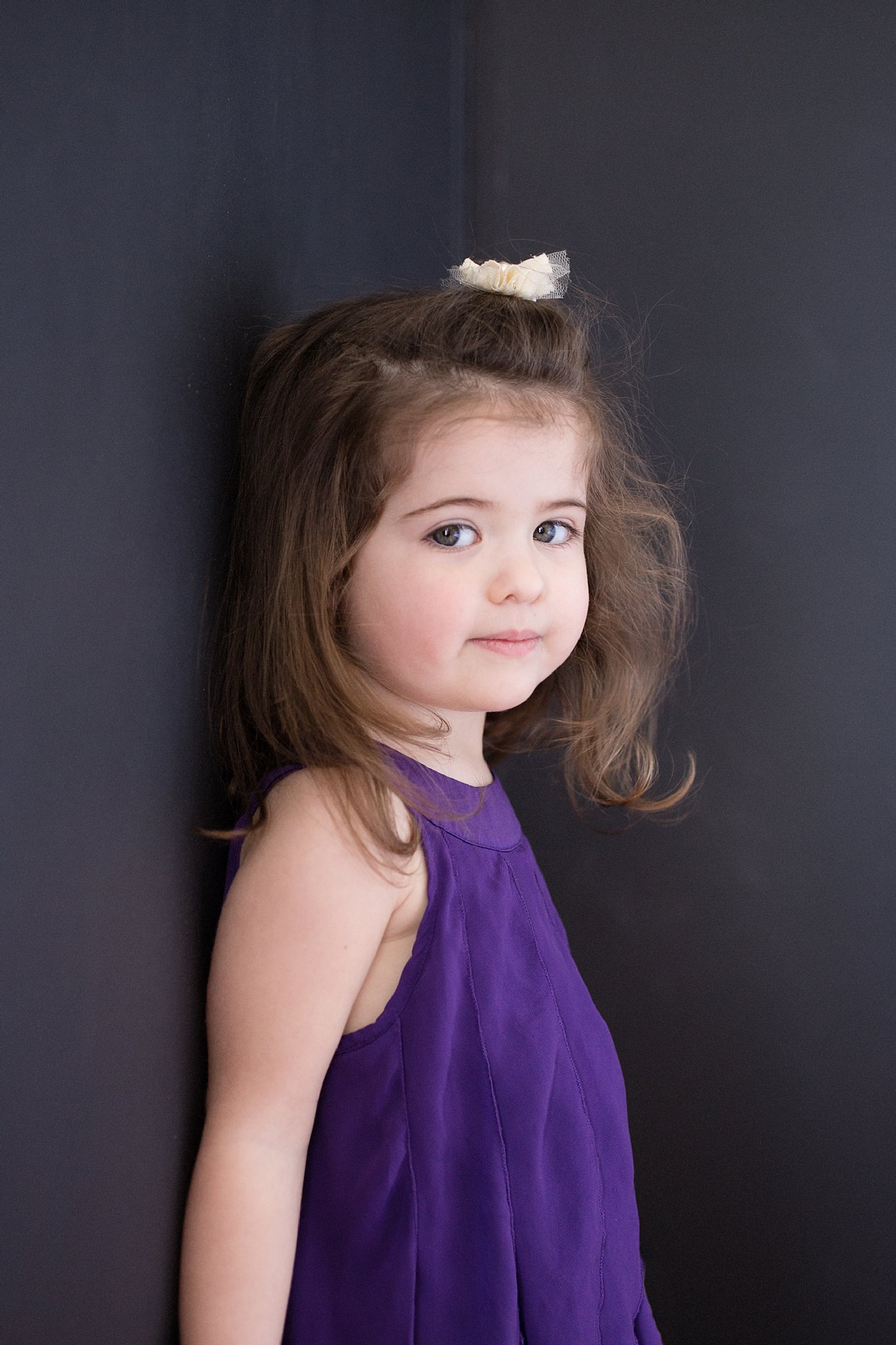 Jennifer Blaak Photography, Hamilton Maternity Photographer, Little girl in purple dress