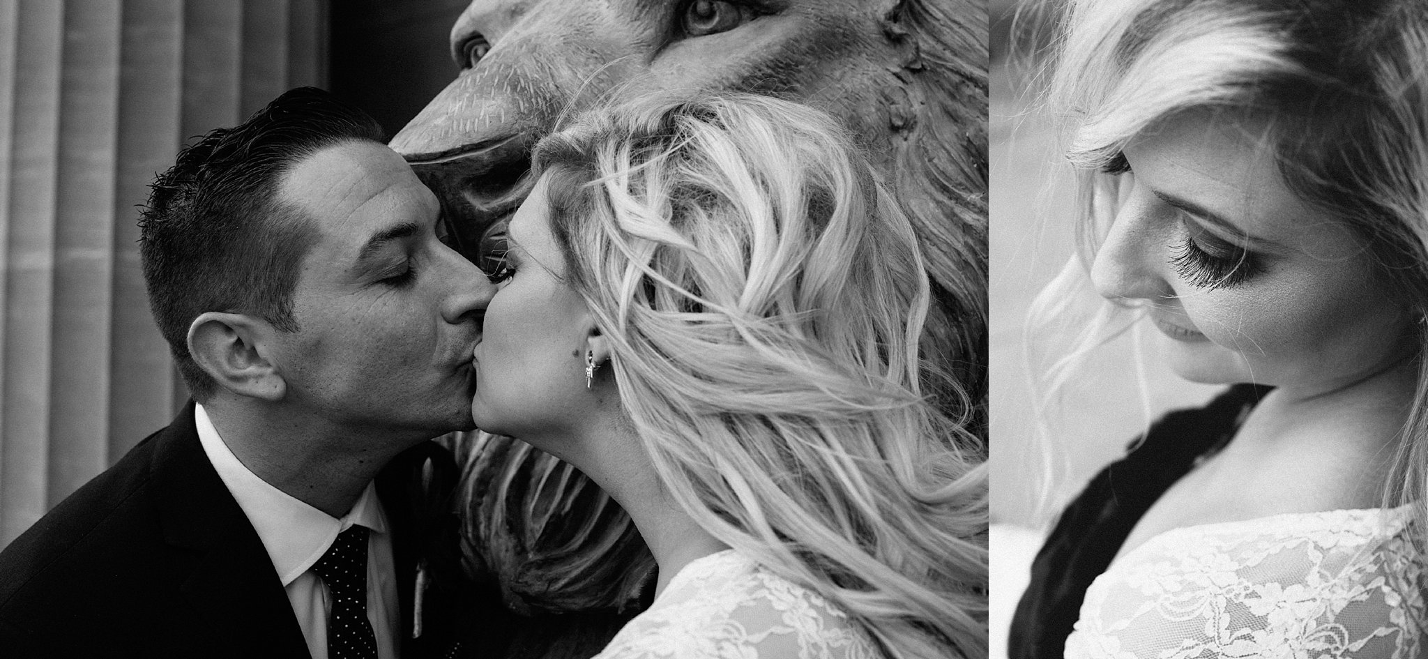 Jennifer Blaak Photography, Hamilton Wedding Photographer, Liuna Station Wedding, Liuna Station, Bride and Groom Kissing, Bridal Portrait