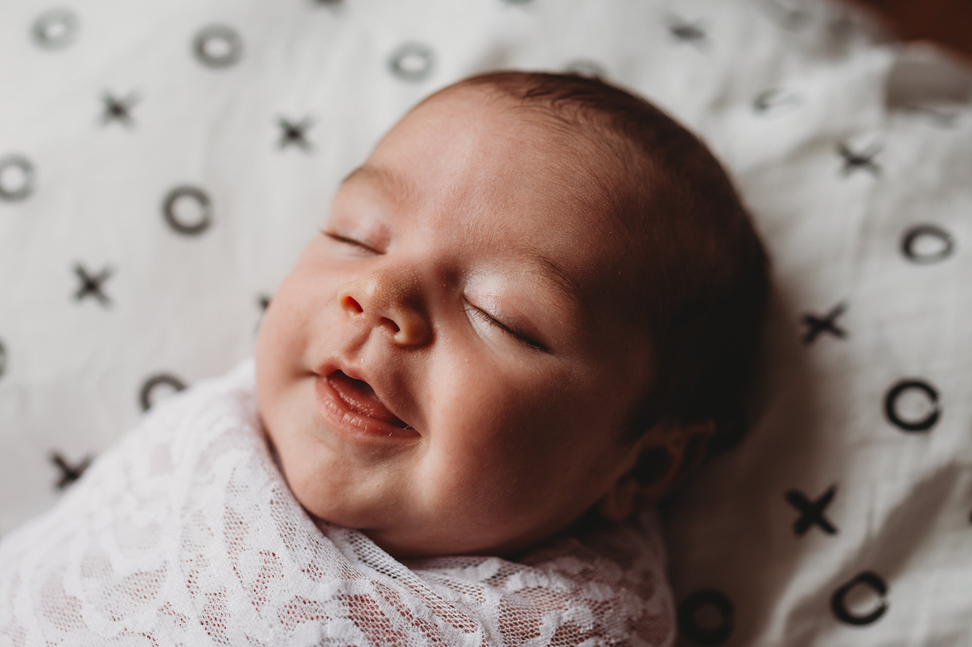 Tillsonburg newborn Photographer - smiling baby