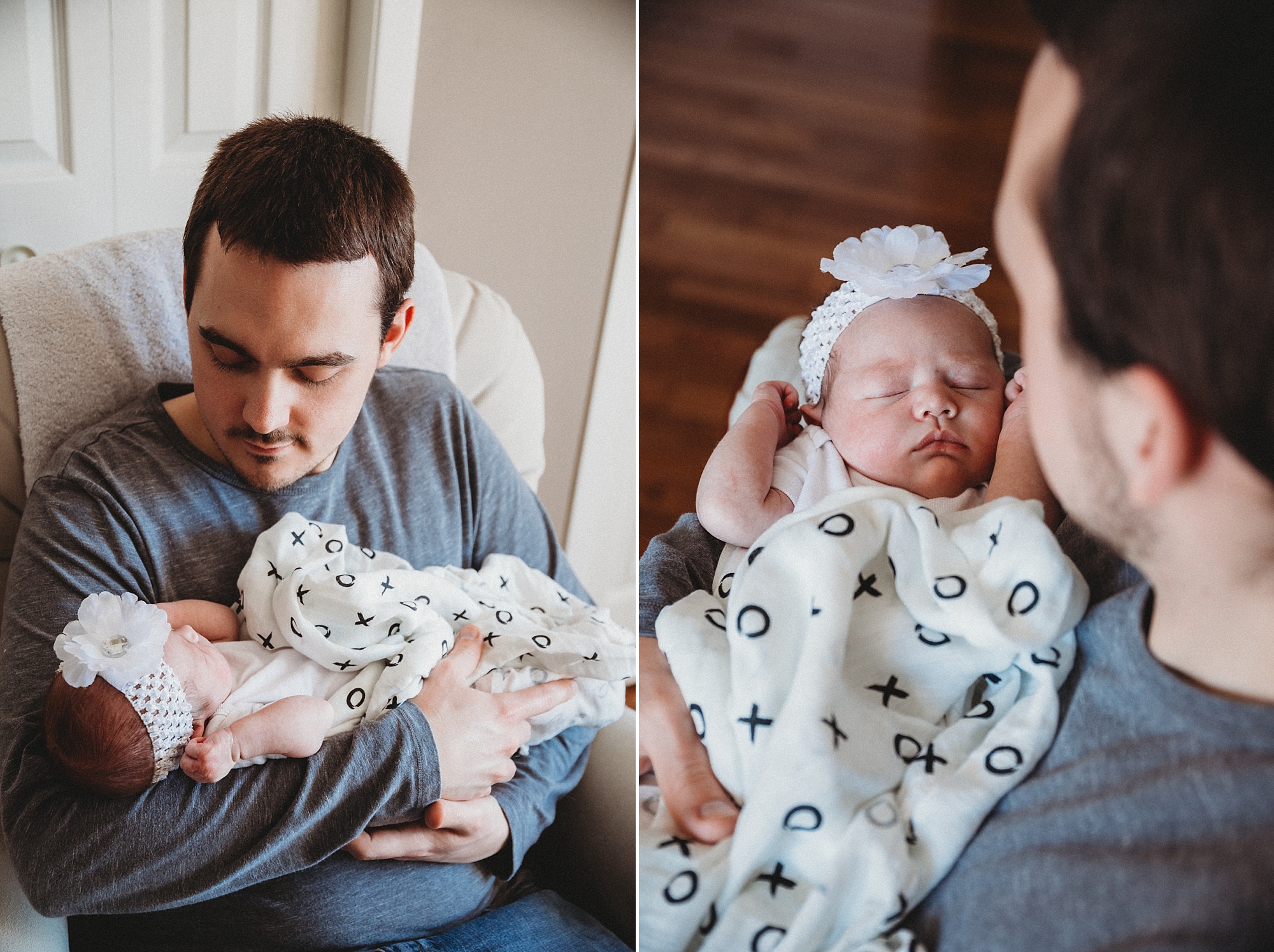 Tillsonburg Newborn Photographer - father and baby portraits